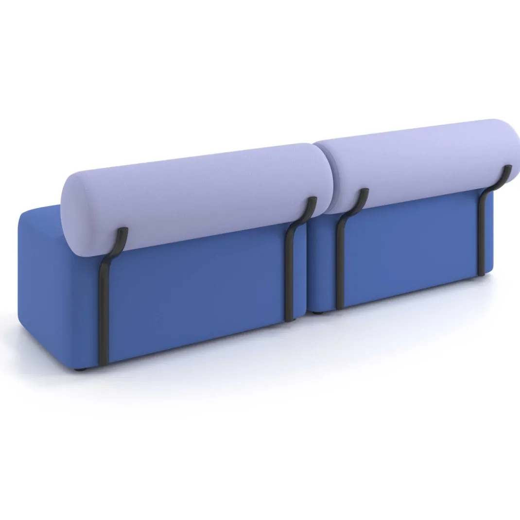 Sofa de oficina Oasis módulo recto doble 200cm