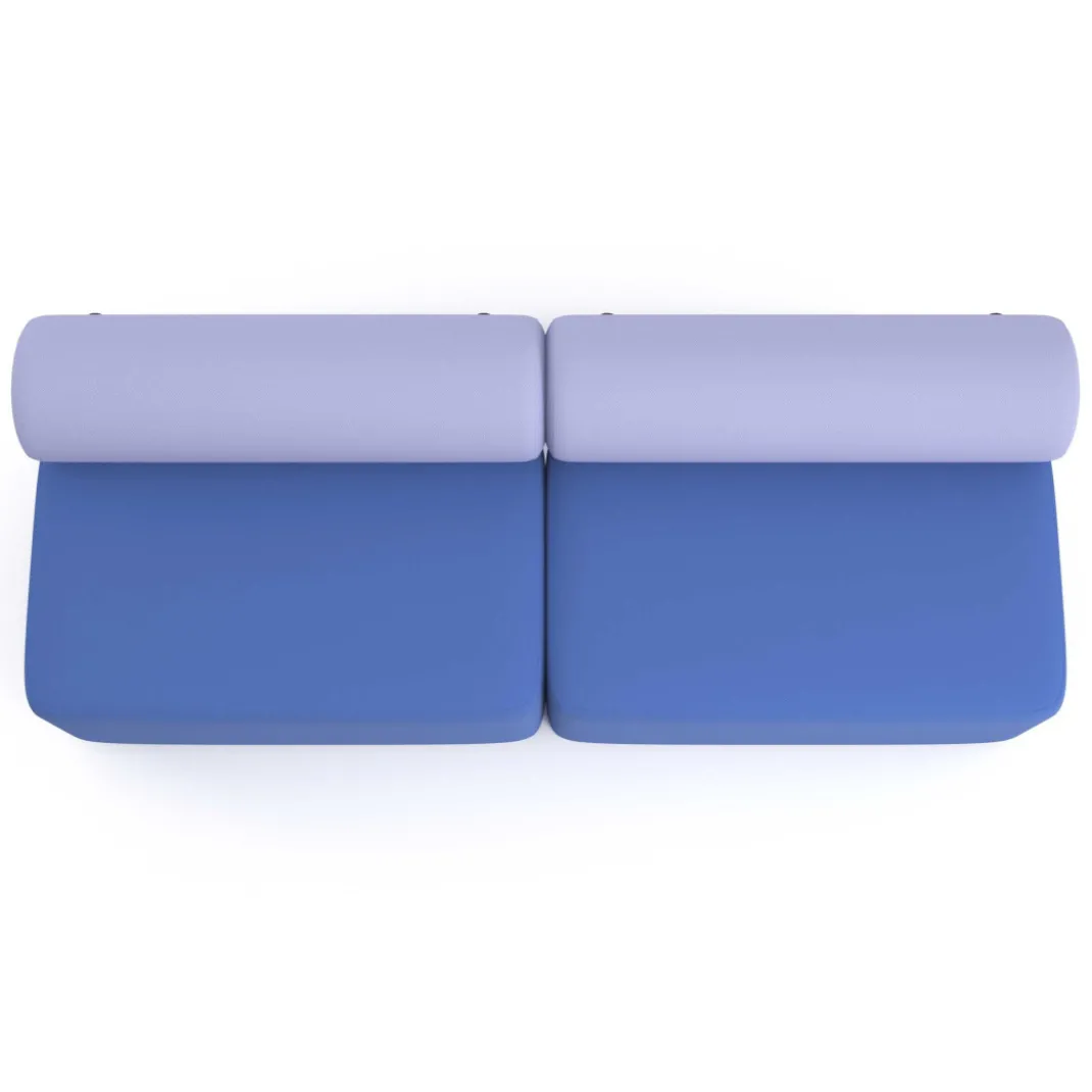 Sofa de oficina Oasis módulo recto doble 200cm