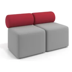 Sofa de oficina Oasis módulo recto doble 120cm