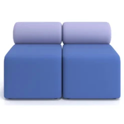 Sofa de oficina Oasis módulo recto doble 120cm