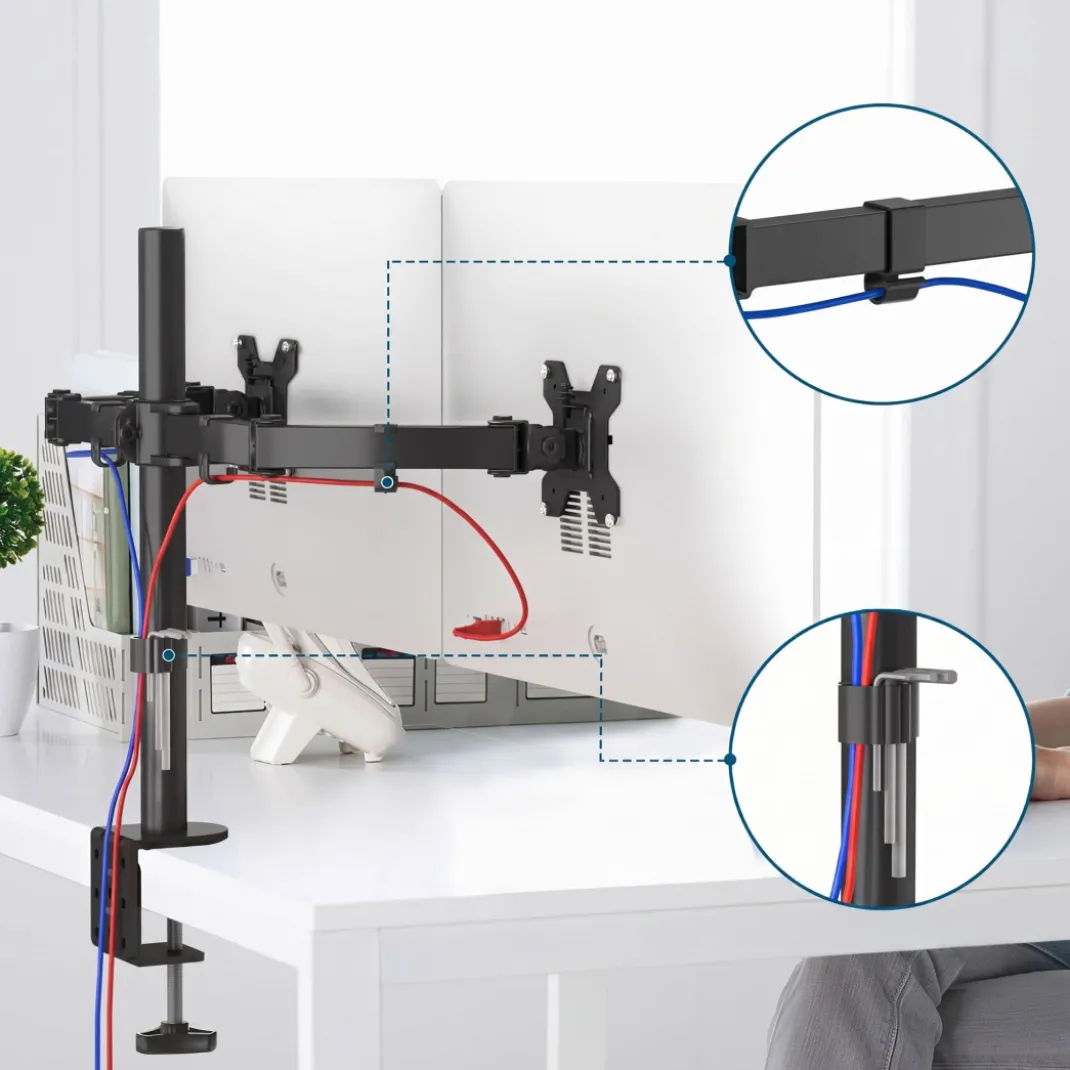 Soporte monitor columna doble, 2 pantallas