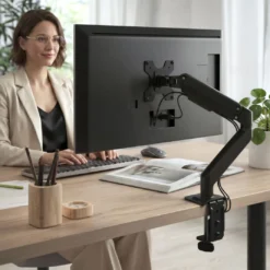 Soporte monitor individual con resorte de gas, 1 pantalla