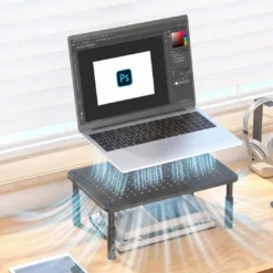 Soporte para monitor o portátil regulable, 3 alturas