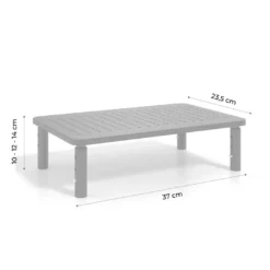 Soporte para monitor o portátil regulable, 3 alturas