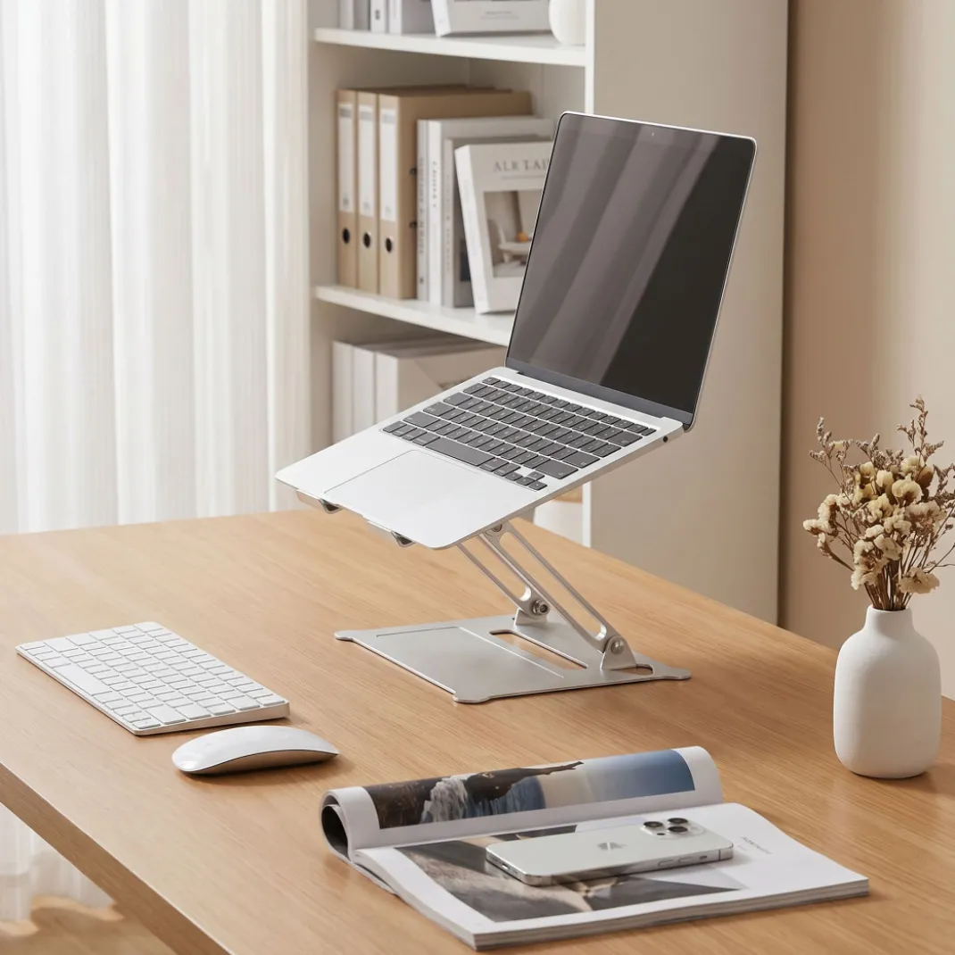Soporte para ordenador portatil plegable, aluminio