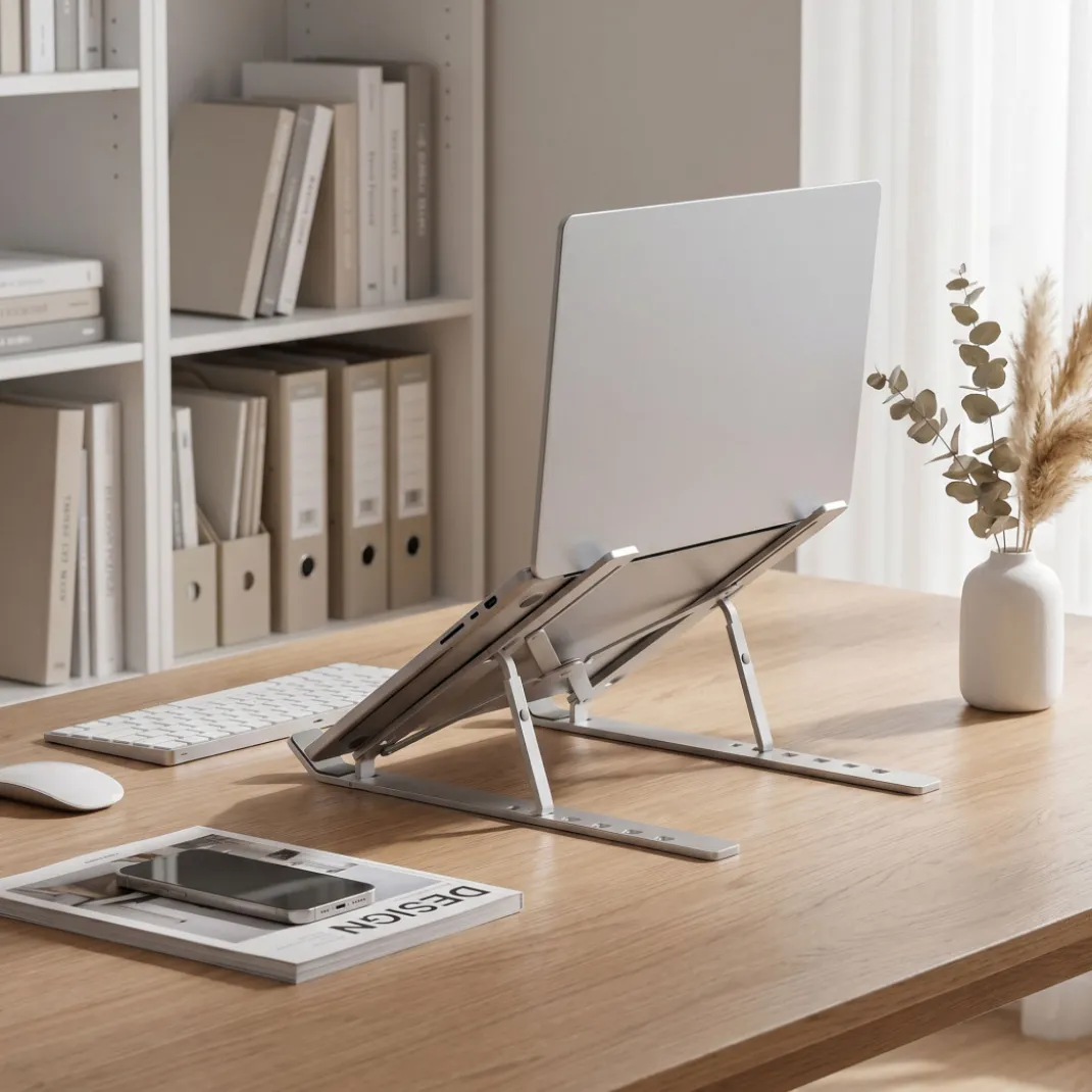 Soporte para Portátil plegable de aluminio, 6 alturas