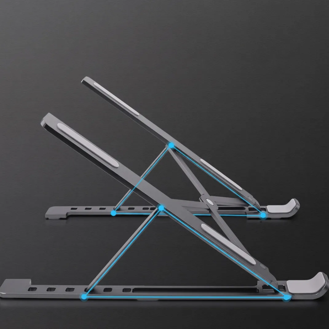 Soporte para Portátil plegable de aluminio, 6 alturas