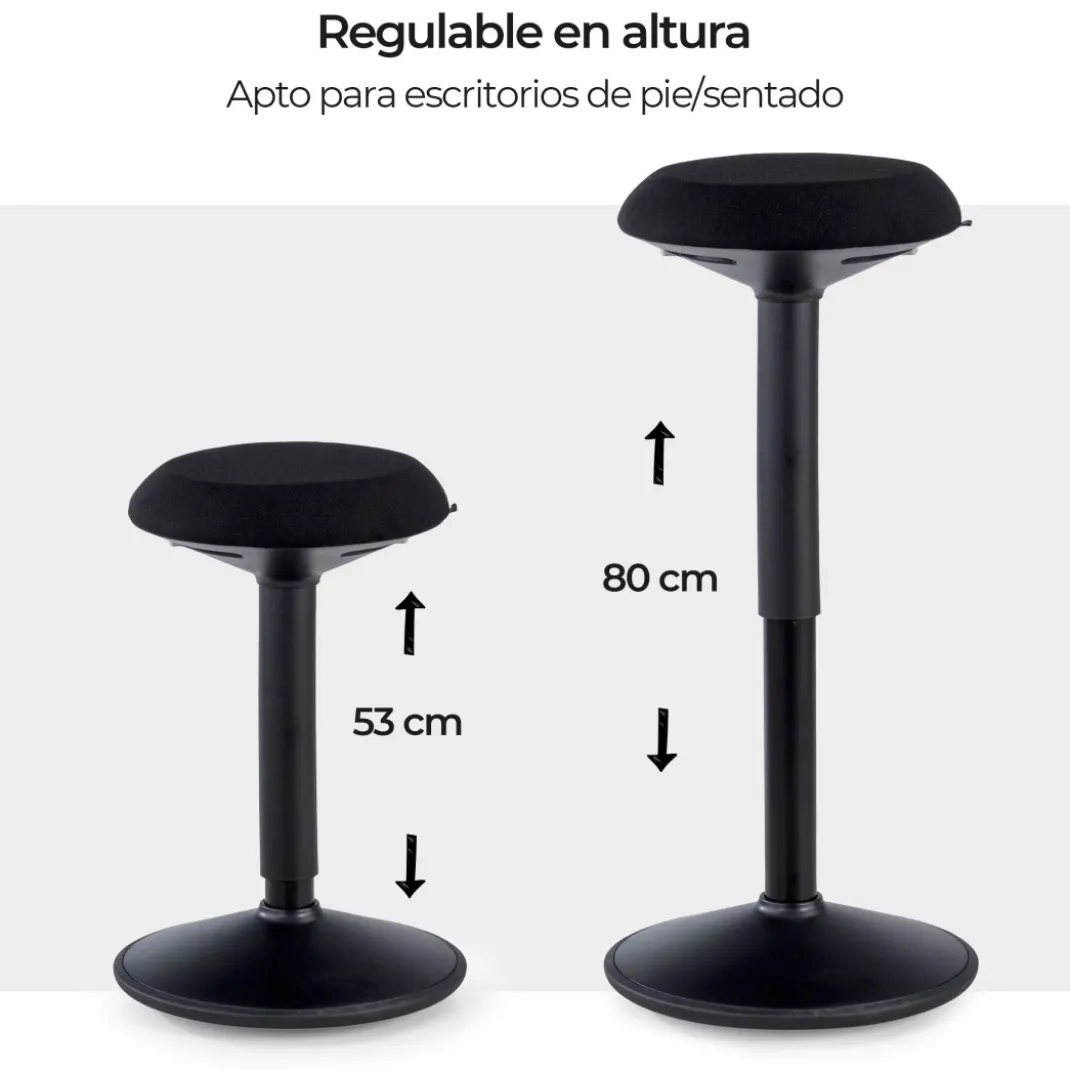 Taburete de oficina Ergonómico Ergostool, asiento dinámico
