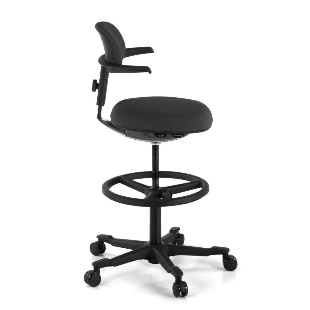 Taburete de Oficina Ergonómico erghos, asiento reclinable, giratorio