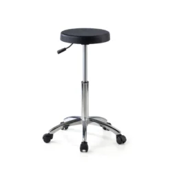 Taburete de Trabajo bajo con ruedas Ergopur, altura ajustable