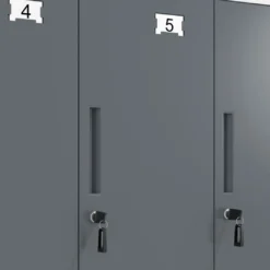 Taquilla de vestuario Strong 6 puertas 185x92cm, estructura blanca